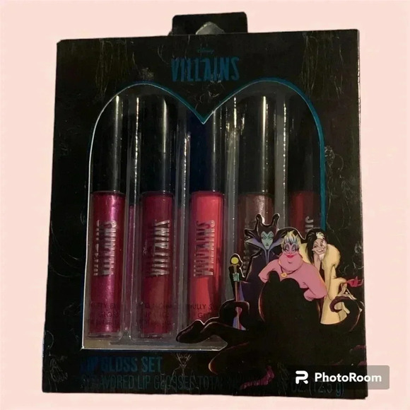 🤎SOLD🤎NWT Disney Villain Ladies 5 PK of Lipgloss 5 different shades - Picture 7 of 10